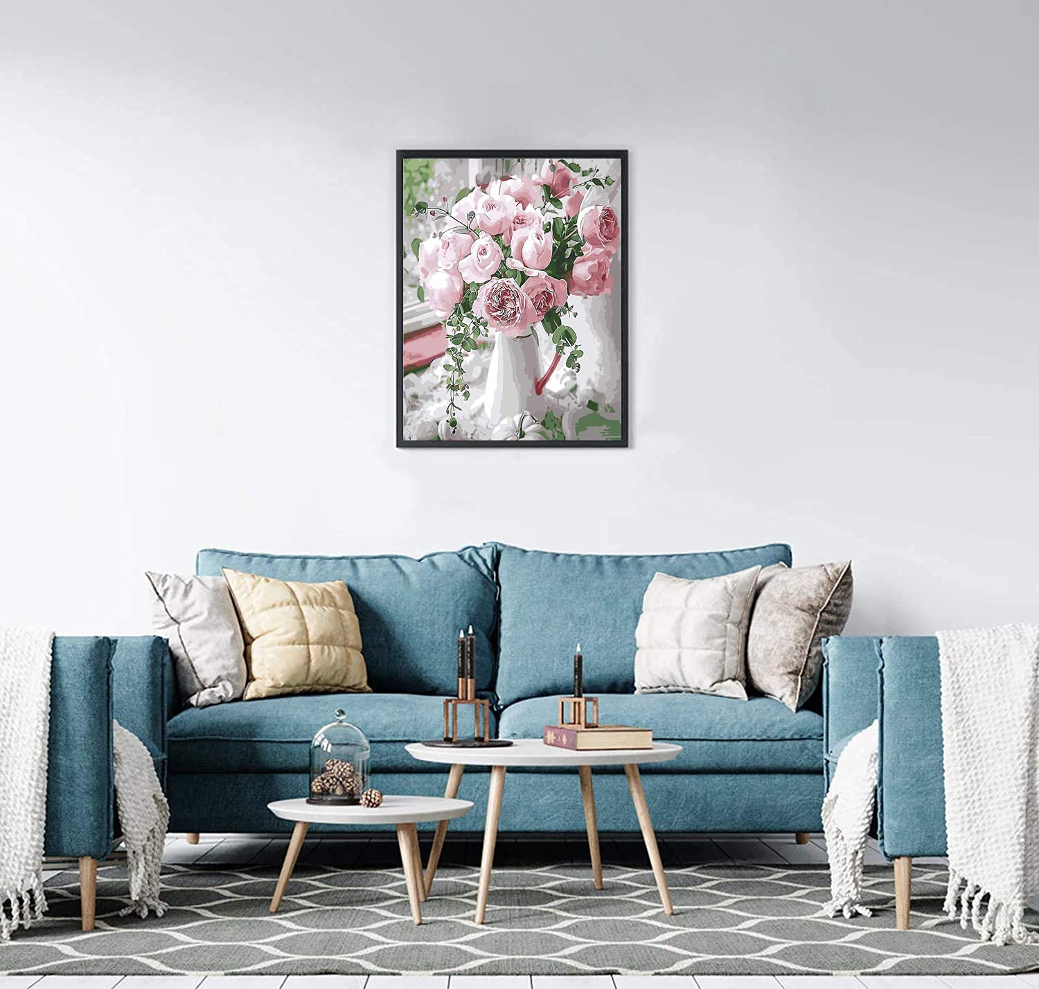 HASTHIP 5D Diamond Painting by Number Kit, 30x40cm Full Drill FlowerDiamond Painting Rhinestone Embroidery Pictures for Adults Kids Relaxation and Home Wall Decor (Multi 5) HASTHIP 5D Diamond Painting by Number Kit, 30x40cm Full Drill FlowerDiamond Painting Rhinestone Embroidery Pictures for Adults Kids Relaxation and Home Wall Decor (Multi 5)